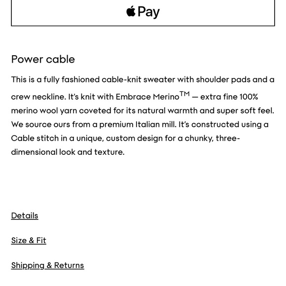 Aritzia Babaton Seek Sweater Merino Wool NWOT - Picture 8 of 8